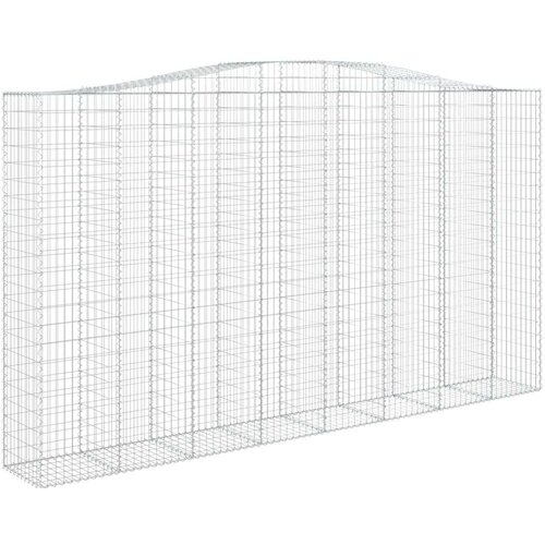  Lučne gabionske ko&amp;scaron;are 6 kom 400x50x220/240cm pocinčano željezo Slike
