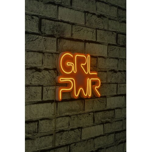 Wallity Dekorativna LED rasveta Girl Power, 31x41.5cm, Žuta Cene