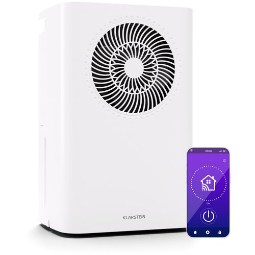 Klarstein CircleDry Smart 12 L odvlaživač | 12 L/dan | 260 W | 24m2 | Wi-Fi | tajmer | filter Cijene