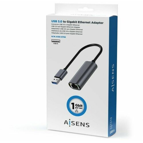  USB Adapter za Ethernet Aisens A106-0708 Siva Slike