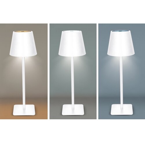 Solight WO69-W - LED stona lampa LUCCA, prigu&amp;scaron;iva, punjiva, sa dodirnim upravljanjem, LED/3,7V 2000 mAh, bela Slike