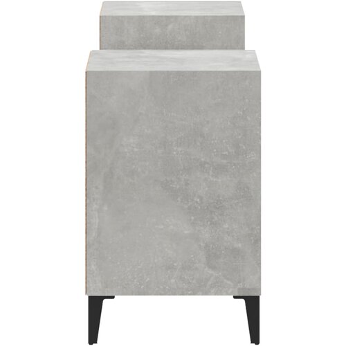  TV ormarić boja betona 160x35x55 cm od konstruiranog drva Siva Slike