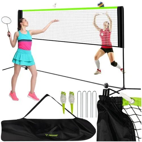  3v1 Prenosna &scaron;portna mreža za odbojko/badminton/tenis, nastavljiva vi&scaron;ina 93&ndash;255 cm, 310 &times; 90 cm + torba Cene