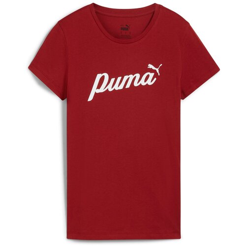 Puma Tehnička sportska majica &amp;#039;ESS+&amp;#039; rubin crvena / bijela Slike