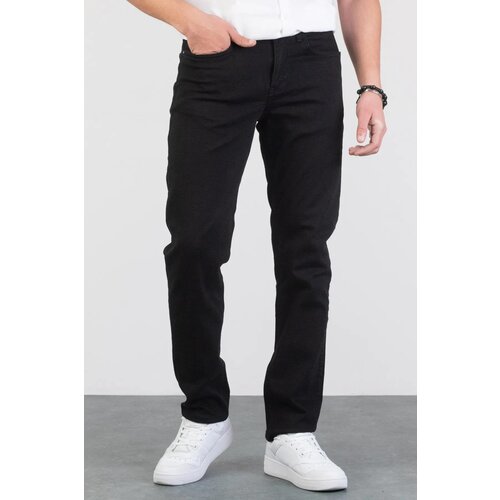 Dewberry 23648 Regular Fit Stretchy Hlt Denim Mens Jeans-BLACK Cene