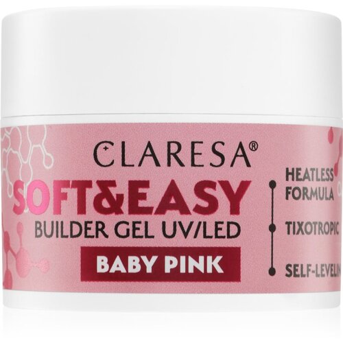 Claresa Soft&Easy Builder Gel osnovni gel za nohte odtenek Baby Pink 12 g Cene
