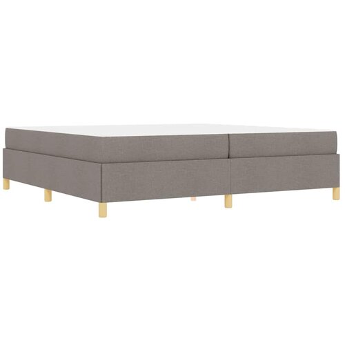  Krevetna konstrukcija Sivo-smeđa 200 x 200 cm tkanina Slike