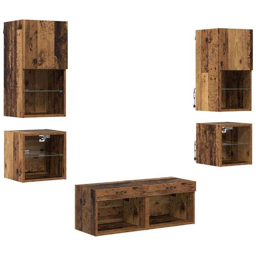  zidne jedinice 8 pcs Staro drvo Konstruirano drvo Slike