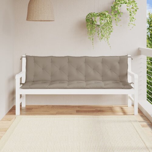 vidaXL Blazina za vrtno klop 2 kosa taupe 180x50x7cm oxford tkanina Cene