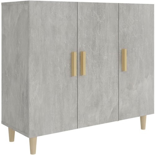 Maison Chic Komoda - Predalnik betonsko siva 90x34x80 cm konstruiran les, (21721614) Slike