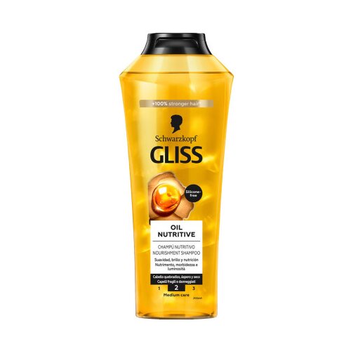 Schwarzkopf &amp;Scaron;ampon za kosu Gliss Oil Nutritive 400ml Slike