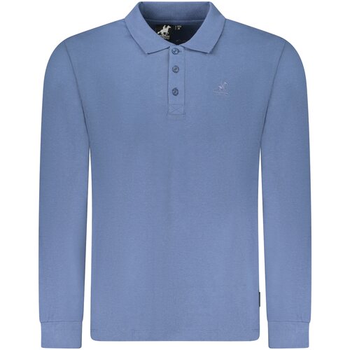 U.S. GRAND Plava muška polo majica dugih rukava Cene