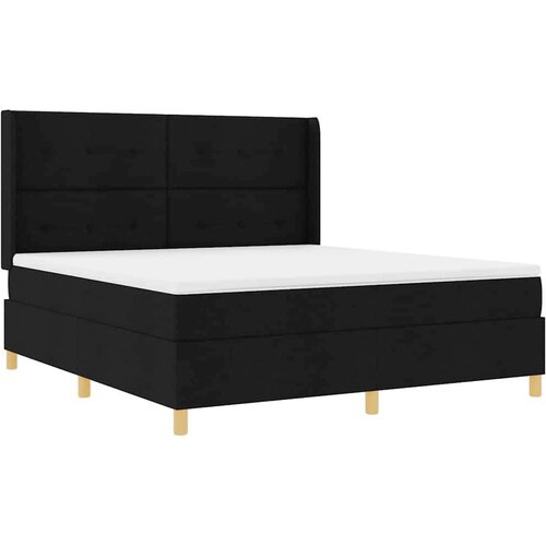 Box spring krevet s madracem Crna 180 x 200 cm tkanina Slike