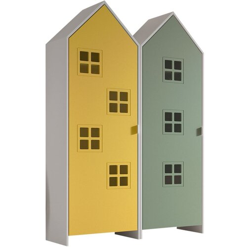 Vipack Žuta /zelena dječja garderoba 115x171,5 cm CASAMI BRUGES &amp;ndash; Slike