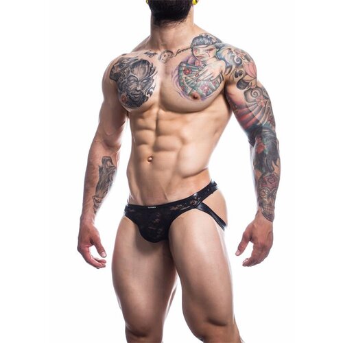 Cut4Men L4CE04 Hybrid Jockstrap with Lace Black L Cene