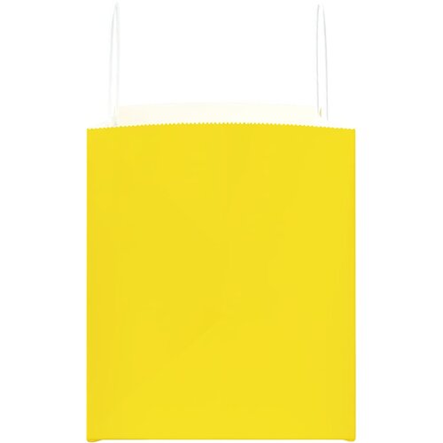  Papirnate vrećice 250 kom s ručkama žute 32x22x24 cm Slike