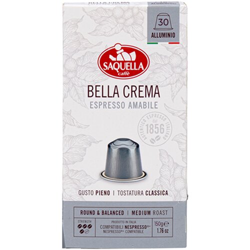 Saquella kapsule bella crema 30/1 nespresso Cene