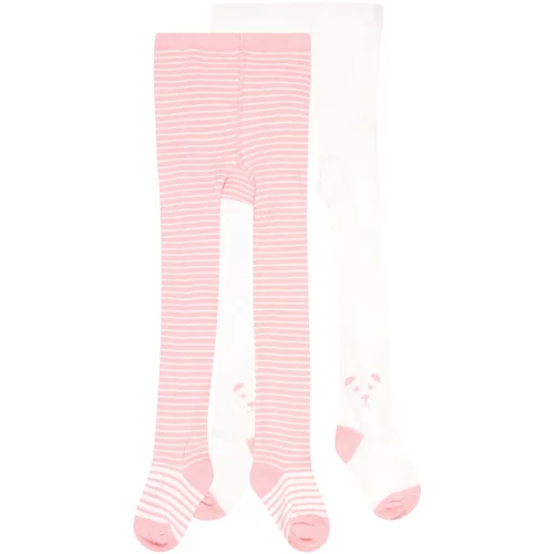 JACKY Hlačne nogavice roza / bela