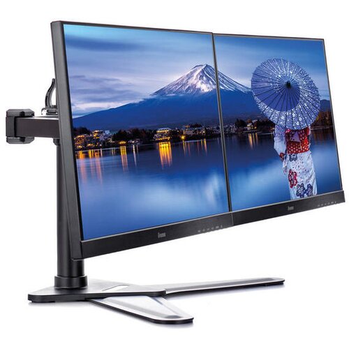 Iiyama DS1002D-B1 - Stand - for 2 monitors (adjustable arm)black screen size: 10"-30" desktop stand for ProLite E2783QSU-B1 XU2495WSU-B1 XUB2495WSU-B1 Cene