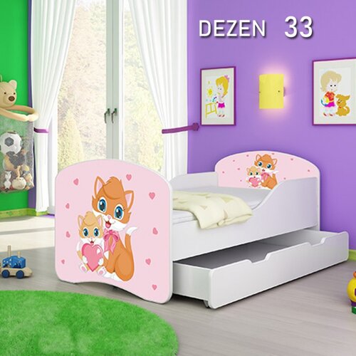 Olimp Sport dečiji krevet drveni 140x70cm sa fiokom i gratis dušek 45 dezena Cene