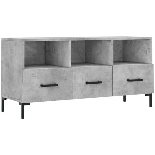 Maison Chic TV omarica - TV stojalo - Televizijska omarica betonsko siva 102x36x50 cm inženirski les, (21701865) Cene