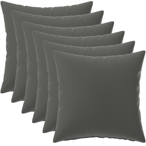  Presvlaka za jastuk 6 pcs HEERLEN Antracit 35 x 35 cm Poliester Cene
