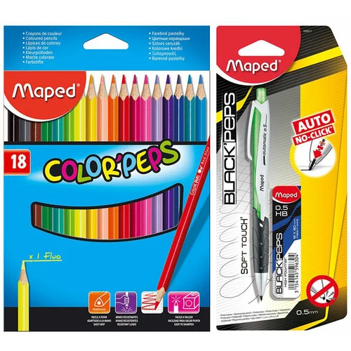 Maped Barvice Color&apos;peps, 14 kosov + tehnični svinčniki