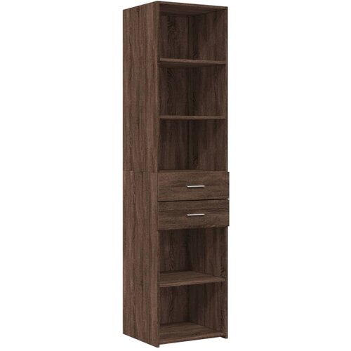 Maison Chic Visoka omara - Komoda - Predalnik rjavi hrast 45x42,5x185 cm inženirski les, (21721300) Cene