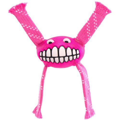 Rogz Grinz Flossy Small Zubna Igračka Za Pse, Roze Slike