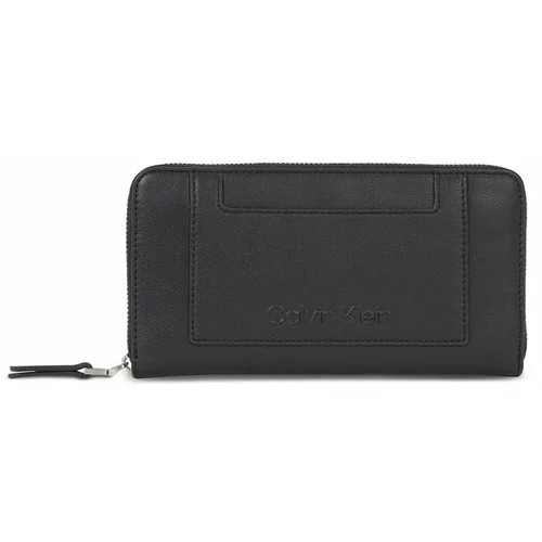Calvin Klein Ženska denarnica Ck Set Zip Around Large K60K611089 Črna