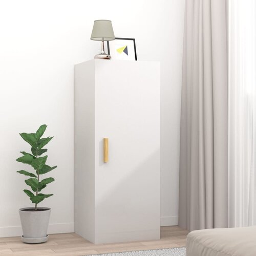 vidaXL Zidni ormarić sjajni bijeli 34 5 x 34 x 90 cm konstruirano drvo Cijene