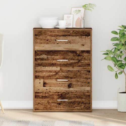 vidaXL s ladicama Staro drvo 60 x 31 x 84 cm Iverica Cijene