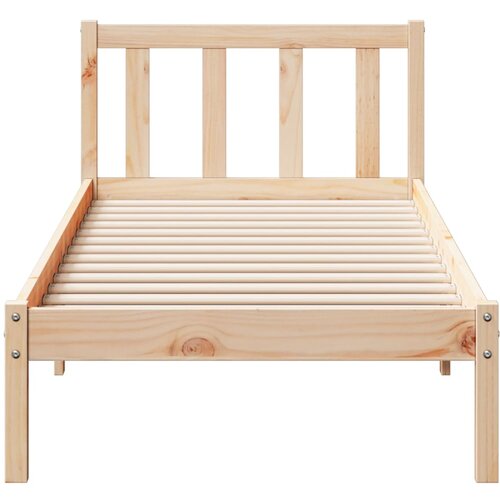  Dugi okvir kreveta bez madraca 80 x 210 cm od borovine Slike