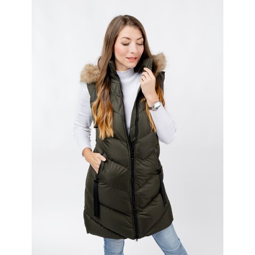 Glano Women&amp;#039;s quilted vest - khaki Slike