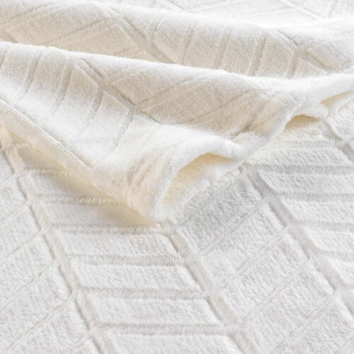 Douceur d int&amp;eacute;rieur Krem prekrivač od mikroflanela 180x220 cm Arya &amp;ndash; Slike
