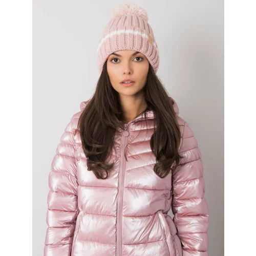 Fashion Hunters Women's warm hat in light pink