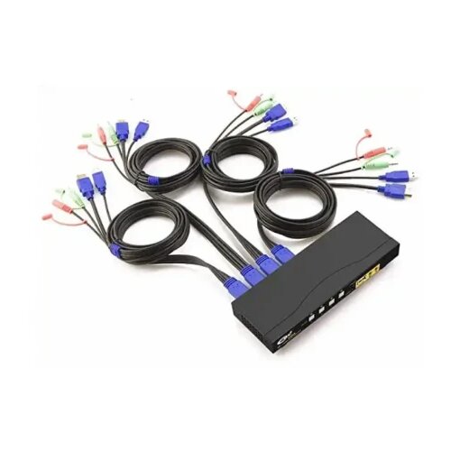 Ckl HDMI KVM USB svič -64HUA-1A 4 ports HDMI 1.4a Compliant up to 4096×2160@ 60Hz DCI 4K (4K x 2K) Cene
