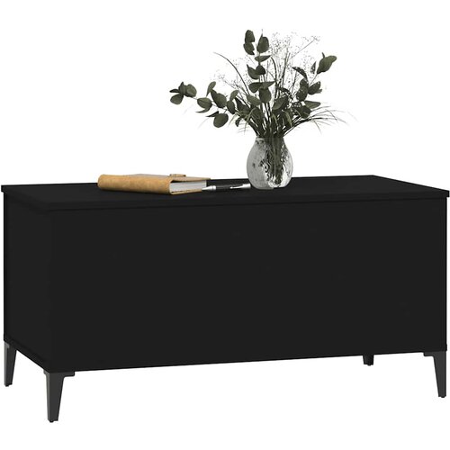  Stolić za kavu crni 90 x 44,5 x 45 cm od konstruiranog drva Slike