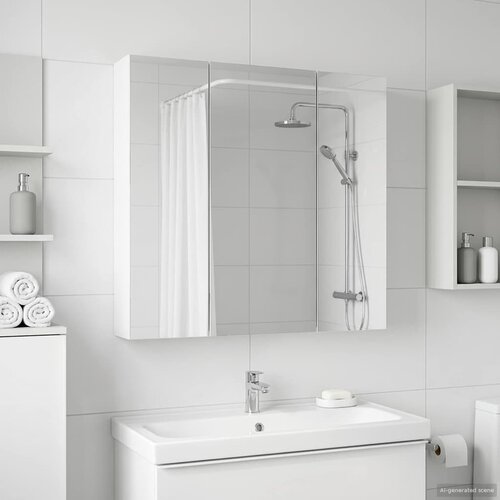 Kupaonski ormar s ogledalom Bijelo 70 x 14,5 x 70 cm Cijene