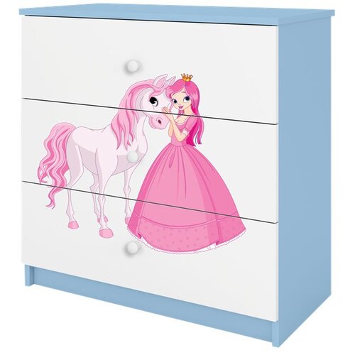 HAPPYKIDS Komoda Dreamy princeza Plava Cene