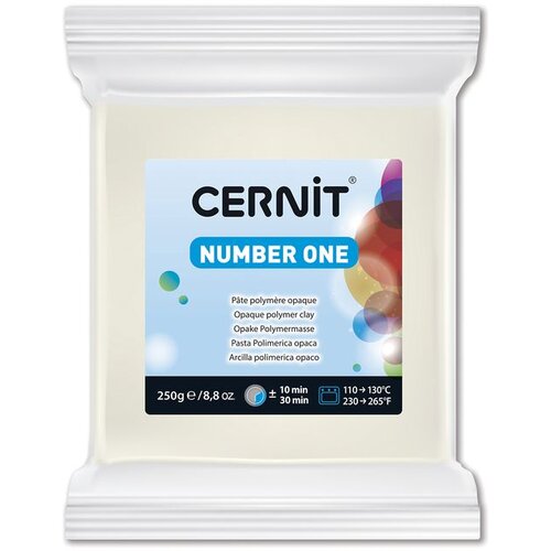 Polimer CERNIT NUMBER ONE 250 g | opaque white Slike