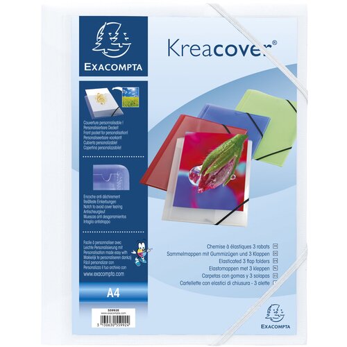Exacompta Kotna mapa Kreacover, DIN A4, PP, bela, (21651460) Cene