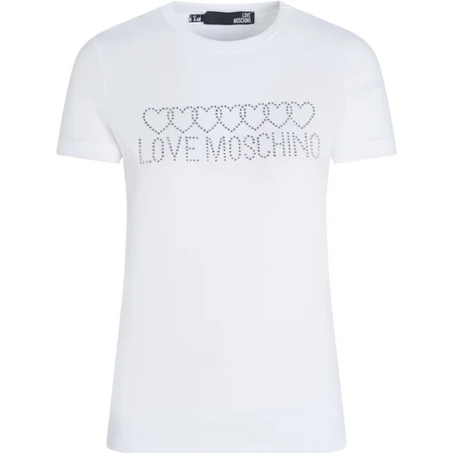 Love Moschino Majice s kratkimi rokavi - Bela