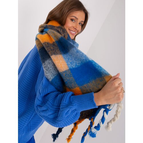Fashion Hunters Women's scarf with a colourful check pattern Slike