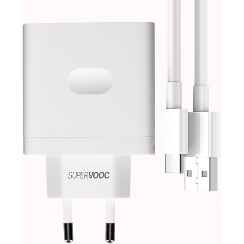 Oppo USB SuperVOOC 65W stenski polnilnik USB na USB-C kabel - model VCA7GAEH, (20673570) Cene