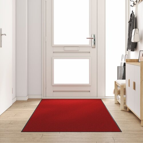 VidaXL Otirač Crveni, Crni Polipropilen 250 x 120 x 0.9 cm Pravokutni Slike