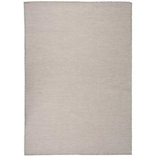 Vanjski tepih ravnog tkanja 160 x 230 cm svijetlo sivi Slike