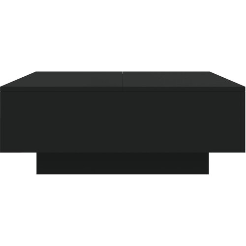  Stolić za kavu s LED svjetlima crni 80x80x31 cm Slike