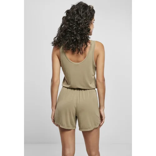 UC Ladies Women's khaki modal jumpsuit with short sleeves