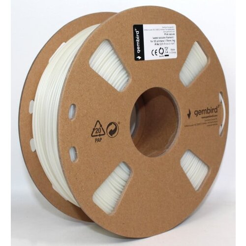 Gembird 3DP-PVA-01-NAT PVA Filament za 3D stampac 1.75mm, kotur 1KG (filament rastvorljiv u vodi) NATURAL Slike